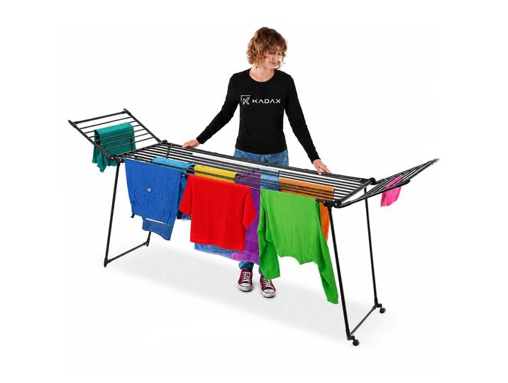 KADAX Sèche-linge pour jardin sur pied télescopique extensible grand solide 27 m