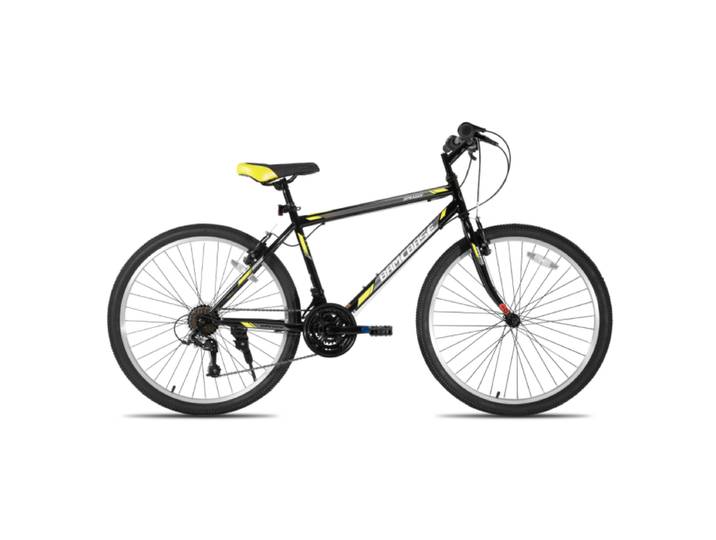 BAMCBASE Sprague, VTT sportif adulte 21 vitesses pour hommes et femmes, cadre en acier haute résistance, noir, 24 po