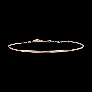 Edenly Armreif Frische - Diamanten-Plejade- 9 Karat RosÃ©gold und Diamanten