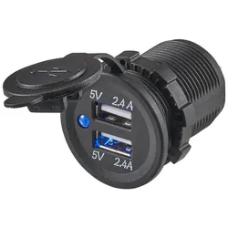 Dual USB-Einbaubuchse 5V 24A
