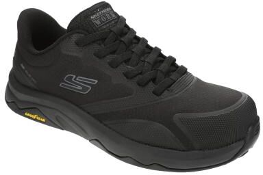 Skechers Work Speed-Flex Trekker-Avlon (Men's) in Black, Size 8 M, Memory Foam/Rubber/Synthetic