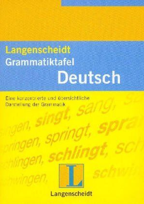 Wendt, Heinz F. - Langenscheidts Grammatiktafel Deutsch - Preis vom 19.10.2026 19:33:35 h