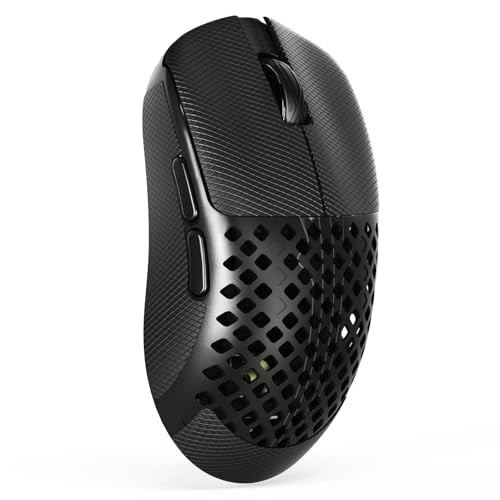 MAMBASNAKE M2 Draadloze Gamingmuis van Carbon Fiber, 41g Superlight, 40000 DPI, PAW3395PRO-sensor, Zwart