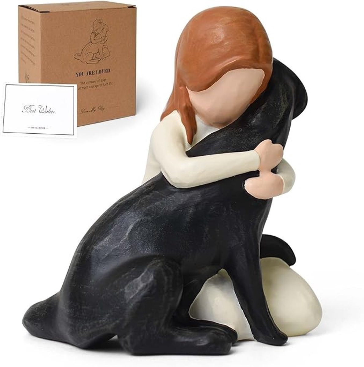 Zwart Labrador Hondenbeeld voor Herdenking en Decoratie
