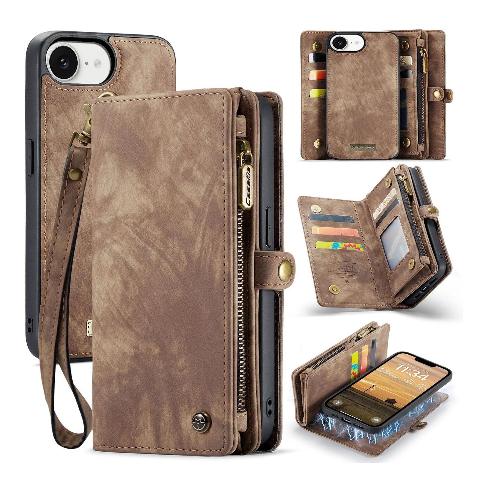 Handyhülle Klapptasche für Apple iPhone 17e / 16e Kunstleder Multifunktion
