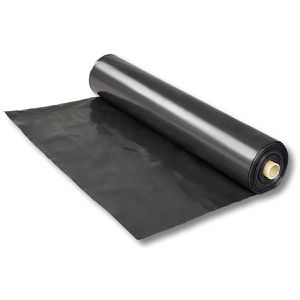 dm-folien Abdeckfolie LDPE-Baufolie, schwarze PE-Folie, 80 my, 4 x 50 m