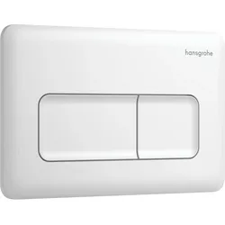 hansgrohe iFrame Original Q Betätigungsplatte für 2-Mengen-Spülung, 66001700, Farbe: Mattweiß