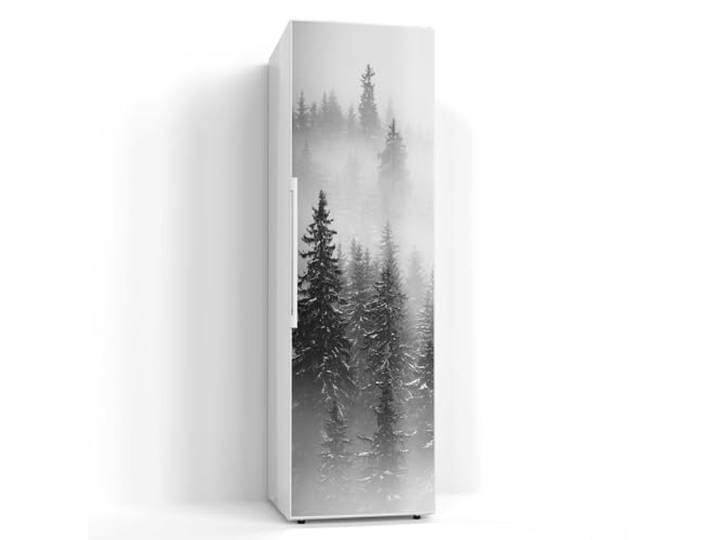 DEQORI Magnetfolie für Kühlschrank 60x200 cm Motiv Nebelwald Stille dekorative Magnetmatte Gefrierschrank Schutz Magnet Deko-Folie selbstklebend, magnetisch & wasserabweisend