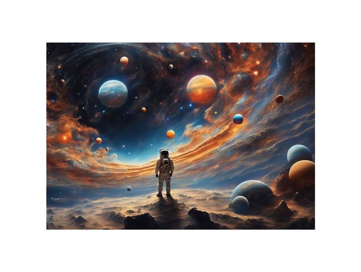 FOTOTAPETE Kinderzimmer Planeten Kosmos Tapete 250x175