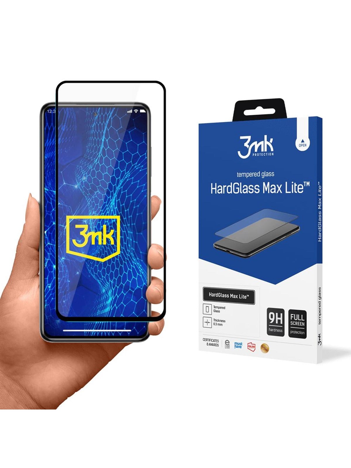 3mk HardGlass Max Lite - Xiaomi POCO X3 Black