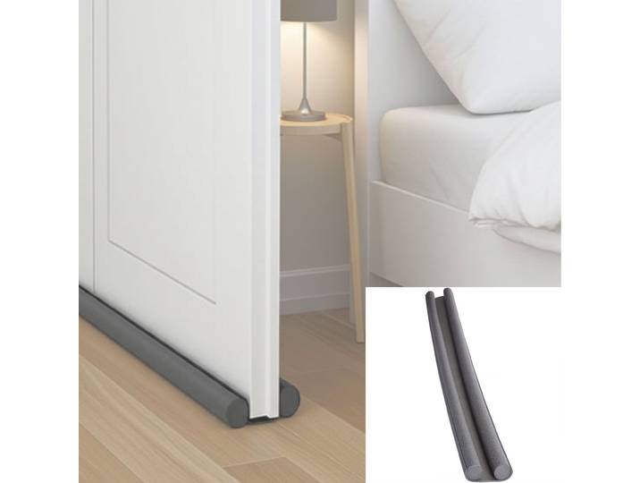 Türbodendichtung, grau, Zugluft-Stopper für Türstärken bis 3,5 cm und 98 cm Breite