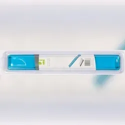 Handgelenkauflage für Tastatur transparent blau