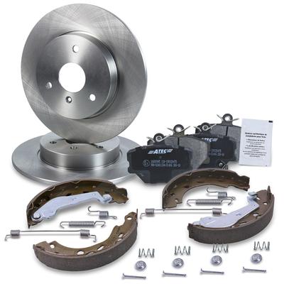 Atec Komplettset Bremsscheiben+Bremsbacken Vorne+Hinten [Hersteller-Nr. 40579890] für Smart