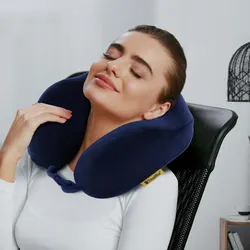 TravelBlue Ergonomisches Nackenkissen mit Memory Schaum - grau