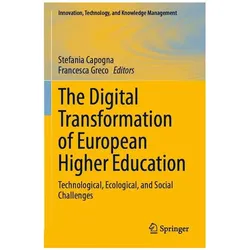 The Digital Transformation of European Higher Education, Fachbücher von Stefania Capogna, Francesca Greco