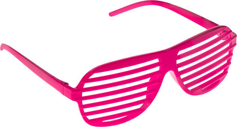 Gitter-Brille, neonpink
