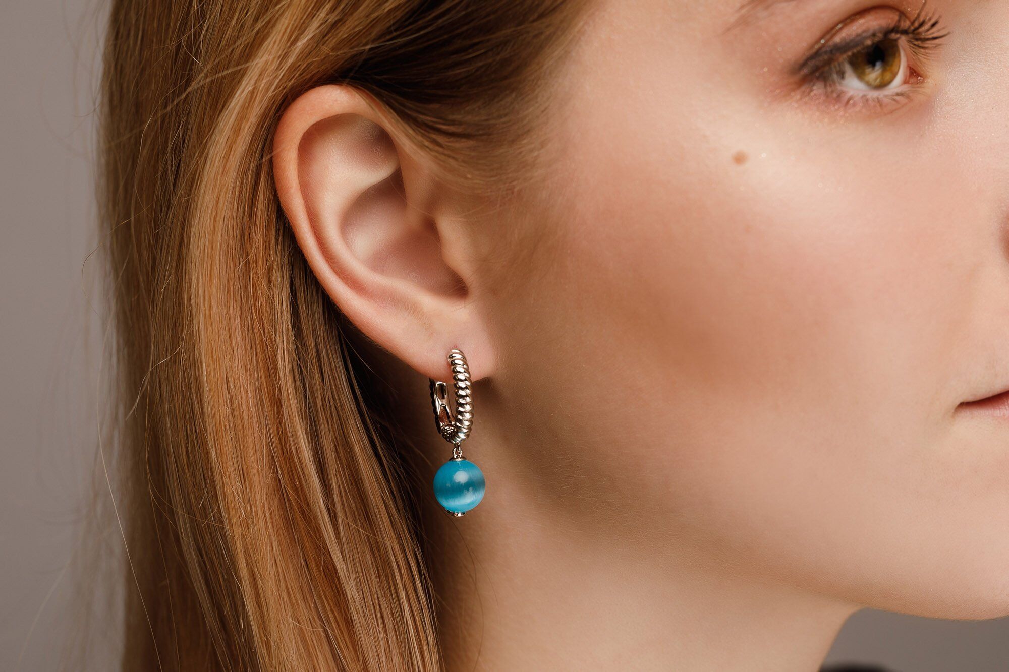 NEORE Nora Twist Blu Earrings