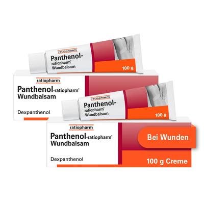 PANTHENOL-ratiopharm Wundbalsam Doppelpack 2x100 g Creme