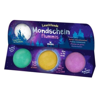 Leuchtende Mondscheinflummis (3er Set)