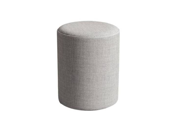 DANNMPX Sitzhocker Wohnzimmer Moderner Runder Fußhocker, Gepolsterter Hocker, Bequemer Leinenstoff Zusätzliche Sitzplätze(Gray)