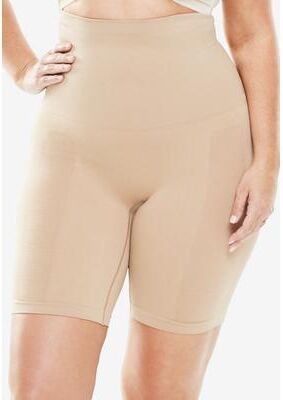 Plus Size Women's Instant Shaper Thigh Slimmer Medium Control by Secret Solutions in Nude (Size 16/18) Body Shaper