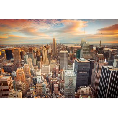Fototapete PAPERMOON "Manhattan Midtown", bunt, B:4m L:2,6m, Vlies, Tapeten