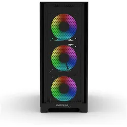 Inca Geh EMG-15XB (ATX, mATX, Mini-ATX), PC Gehäuse, Schwarz