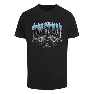 T-Shirt MISTERTEE "MisterTee Better Together Scorpion Tee", Herren, Gr. L, schwarz, 100% Baumwolle, bedruckt, normal, Rundhals, Shirts T-Shirt