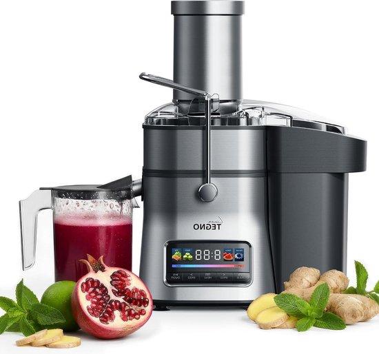 Sapcentrifuge - Entsafter für Gemüse und Obst - Gesunde Saftzubereitung - Extra breite Einfüllöffnung - 1500W - Silber