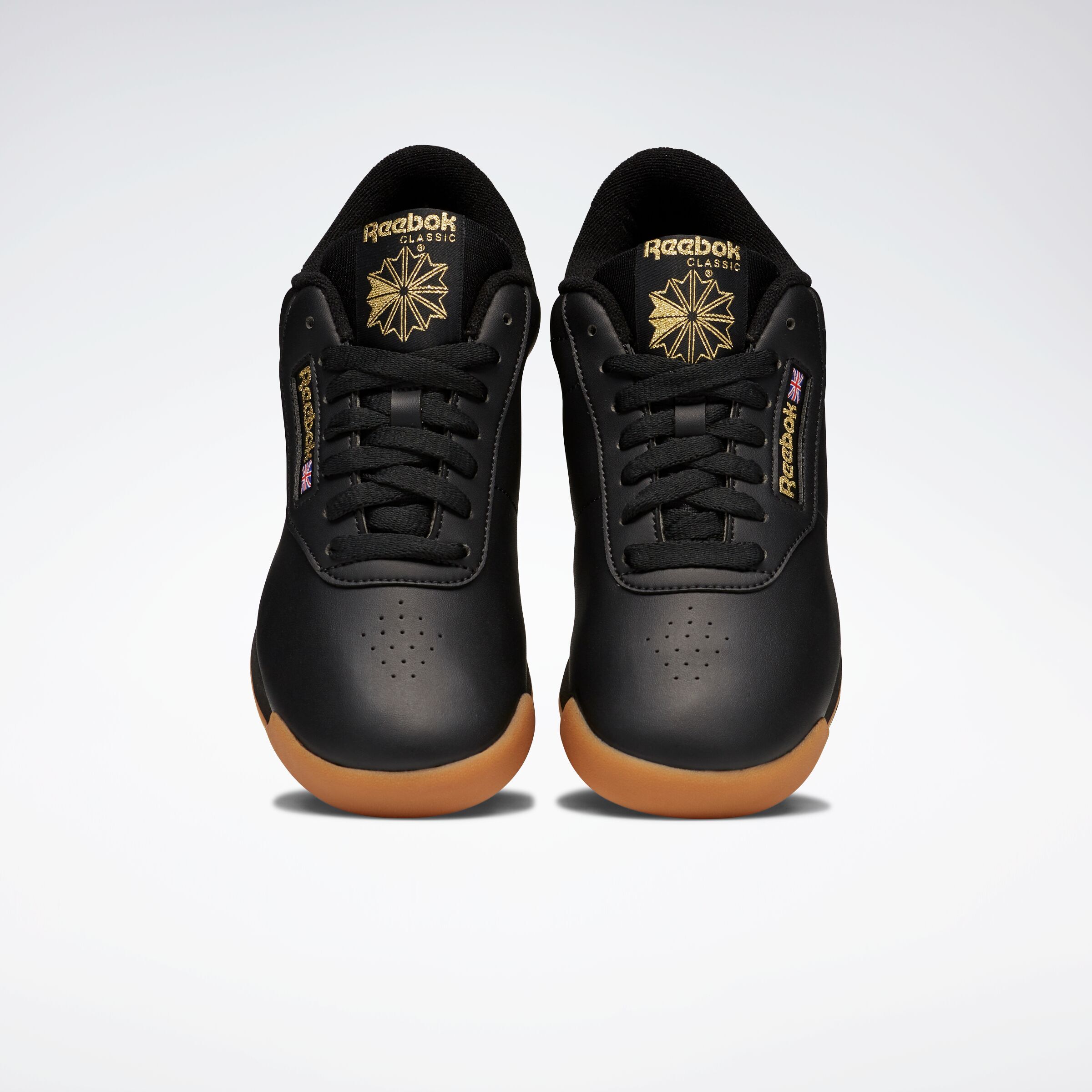 Sneaker REEBOK CLASSIC "PRINCESS", Damen, Gr. 42,5, schwarz (schwarz, gum), Synthetik, Schuhe Sneaker schwarz, gum 42,5