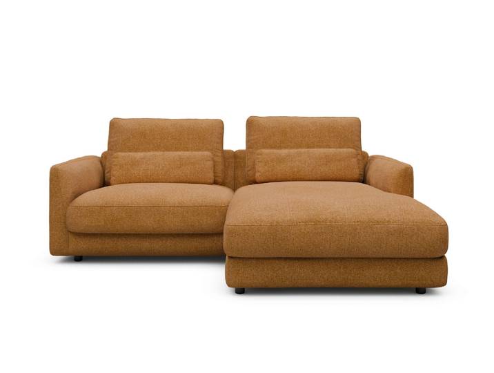 Ecksofa TENKSOM Polsterecke, L-Form, Eckcouch, mit Federkern, inkl. Kissen , gelb, B:225cm H:68cm T:171cm, Sofas, Ecksofa, legerer Sitzkomfort zum Entspannen und Verweilen