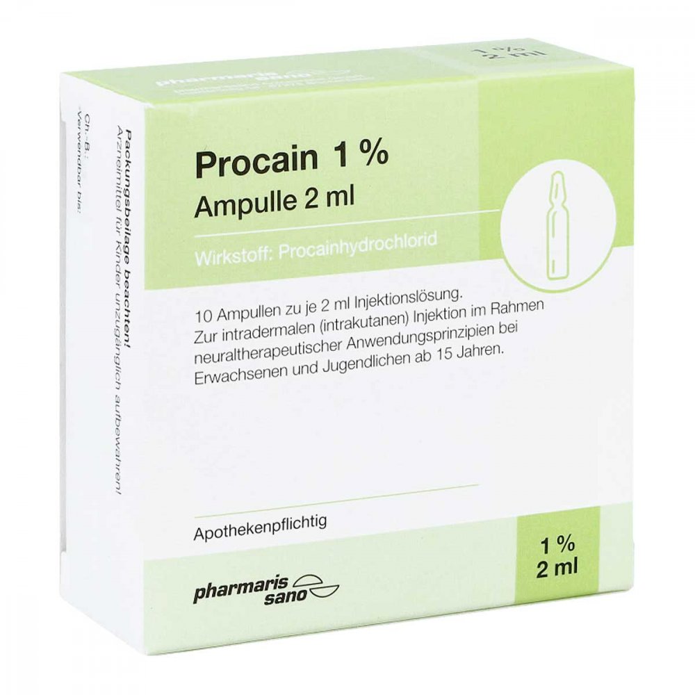 medphano Arzneimittel GmbH Procain Pharmarissano 1% iniecto -lsg.ampullen 2 Ml 16816198