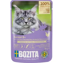 Bozita Senior 8+ Häppchen in Sauce mit viel Huhn 12x85 g