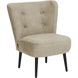 POLSTERSESSEL Kassi Samtvelours beige