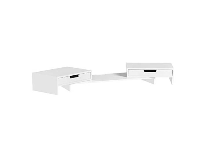 SoBuy Schreibtisch Organizer Verstellbar 25kg Tragkraft 60–107x11x22cm