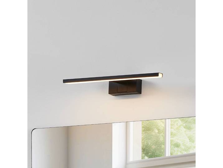EGLO Wandlampe Conettilla, schwarz, für Badezimmer, Aluminium, Modern, Wandleuchte, Wandlampe Innen