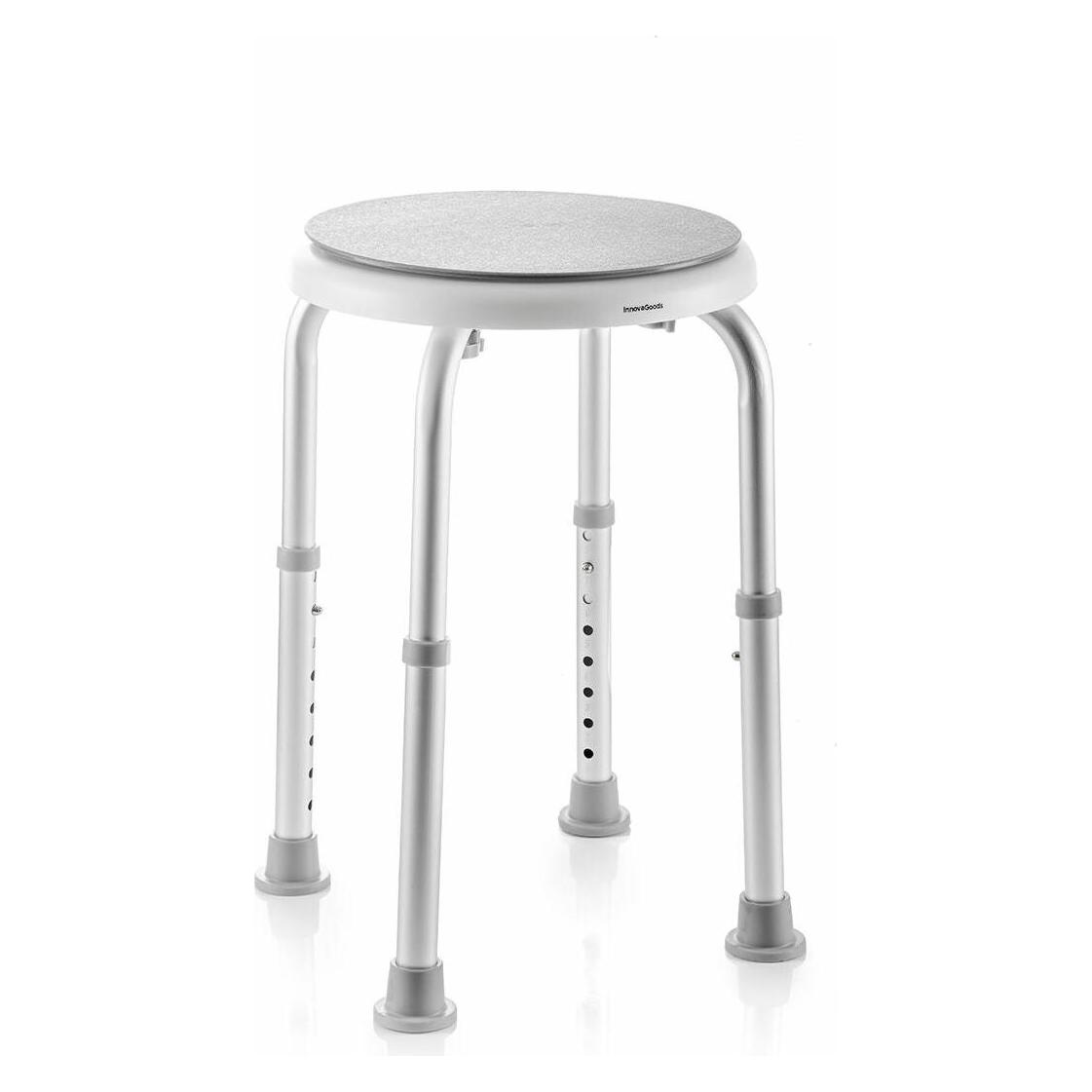 InnovaGoods Verstellbarer Duschhocker mit drehbarem Sitz (130 kg) (B0CT3TR7FY)