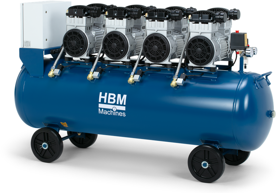 HBM ölfreier Kompressor, 200 Liter, 8 Bar, 8 PS, 400V
