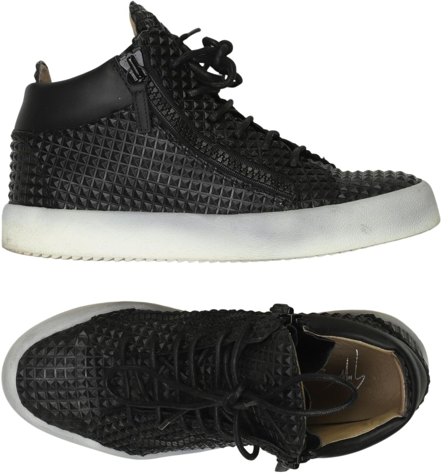 Giuseppe Zanotti Damen Sneaker, Schwarz, Gr. EU 39, Leder - Second Hand