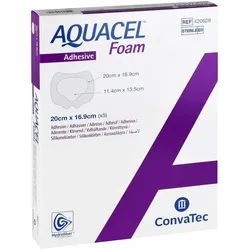 AQUACEL Foam adhäsiv Sakral 16,9x20 cm Verband
