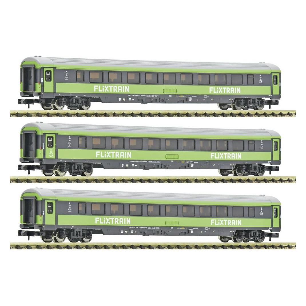 Fleischmann 6260086 N 3-tlg. Set 2: Reisezugwagen, FlixTrain (Spur N) (6260086)