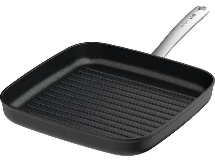 LEO Grillpan antikleef Graphite - Ø 28cm - Zwart - PFAS-vrij