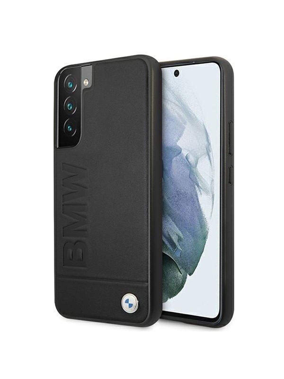 BMW Signature Logo Imprint Case for Samsung Galaxy S22+ - Black