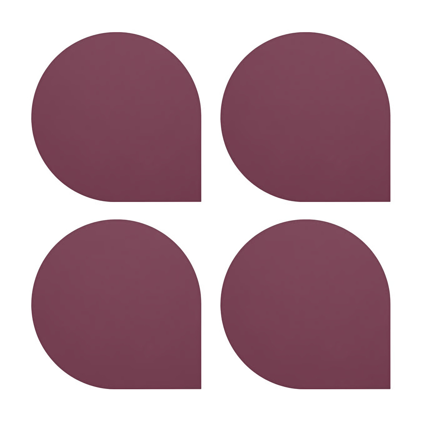 AYTM Stilla glasonderzetter 4-pack Bordeaux
