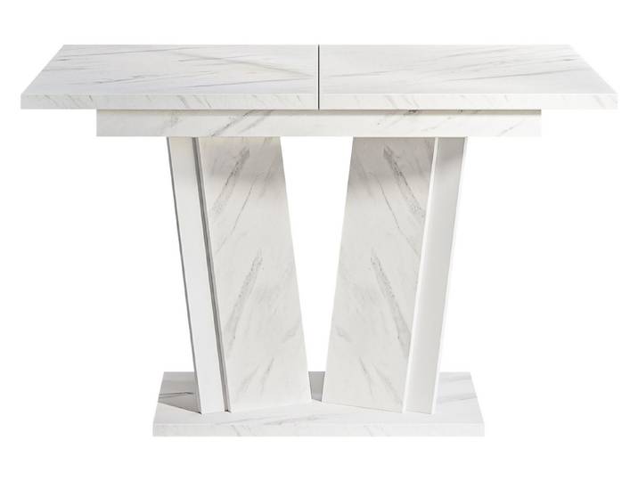 MIRJAN24 Esstisch Doha II (Ausziehbar - 1x Einlegeplatte), Rechteck, 120-160x80x75 cm
