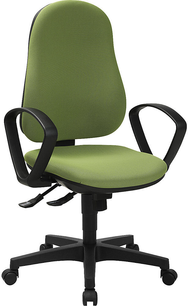 Bürostuhl SUPPORT SY, mit Armlehnen, Synchronmechanik, salbei Topstar