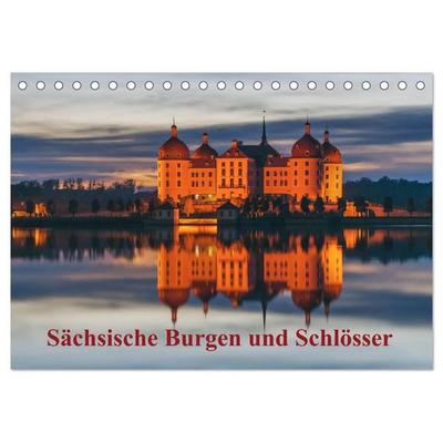 Sächsische Burgen und Schlösser (Tischkalender 2026 DIN A5 quer), CALVENDO Monatskalender