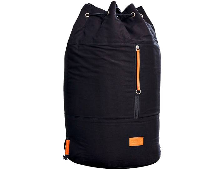 Wäschesack KARUP DESIGN Roadie , schwarz, B:35cm H:60cm T:35cm, Wäschesammler, Wäschesack