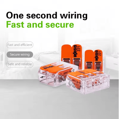 Original WAGO 221 Series Wiring Connectors Lever Nut Terminal Blocks Multiple Models Available b6