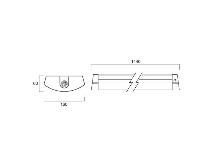Sylvania LED Deckenleuchte Deltawing, weiß / opal, für Arbeitszimmer / Büro, Metall